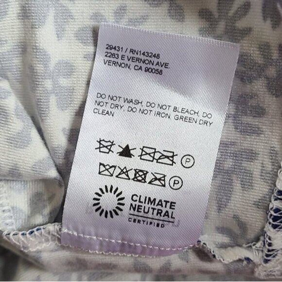 NWOT Reformation Rika Blue Floral Bombay Knit Top Women's Size L - Picture 12 of 14